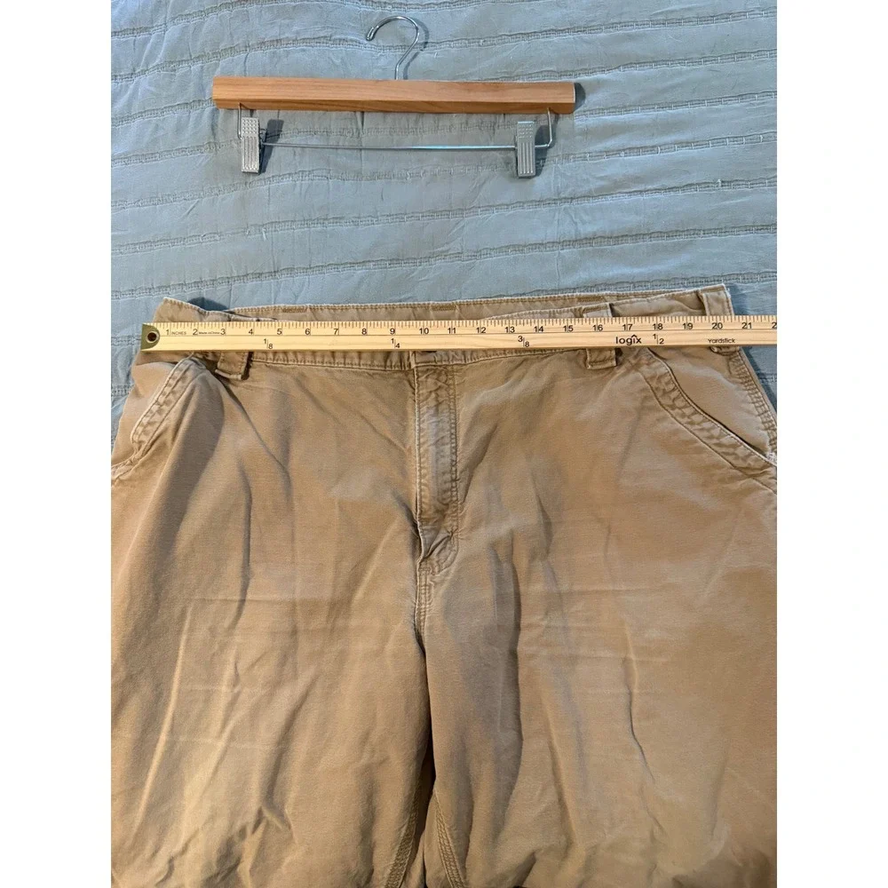 Carhartt B151 DKH Dungaree Fit Canvas Carpenter Work Pants Khaki Tan 42x30 Mens